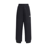 MM6 Black Cotton Joggers (Workout Pants)